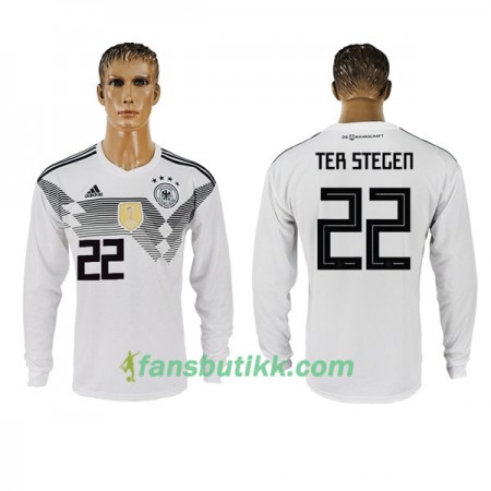 Fotball-VM 2018 Tyskland drakt Ter Stegen 22 Hjemmetrøye Langermet